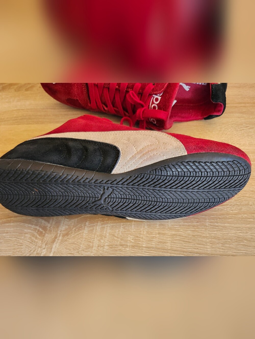 Sparco Puma Red Racing Shoes Size 9 Men's, For Real Racing and Sim Racing! - Picture 13 of 14